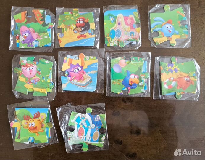 Магнитики-пазлы 