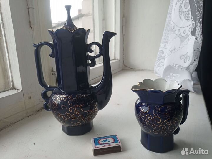 Бокалы на 6 персон, чайники, молочник фз СССР