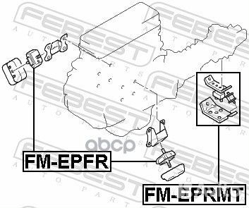 Опора двигателя mazda BT-50 I UN fmepfr Febest