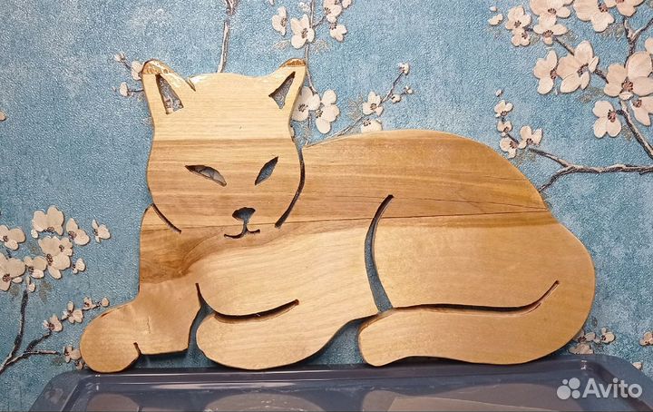 Декоративные фигуры из дерева:Кошка Сова Единорог