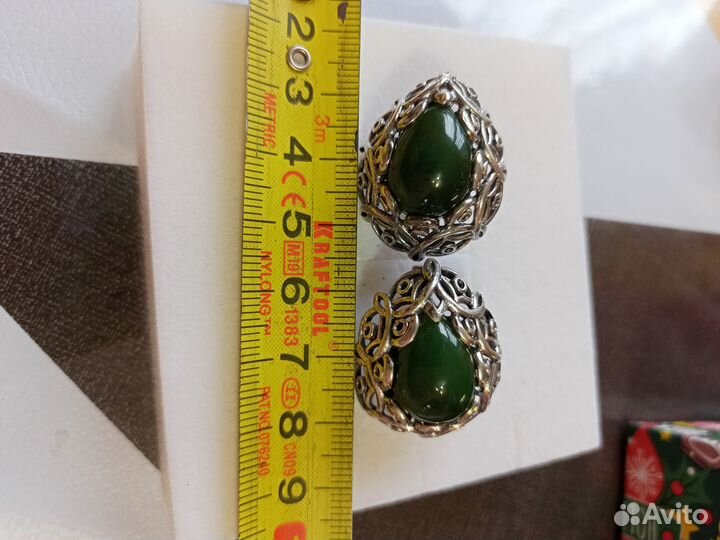 Винтажные серьги 925