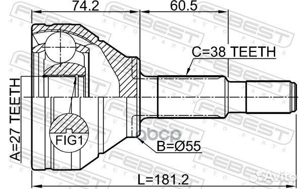 Шрус ford explorer -13 нар. 2110expawd Febest