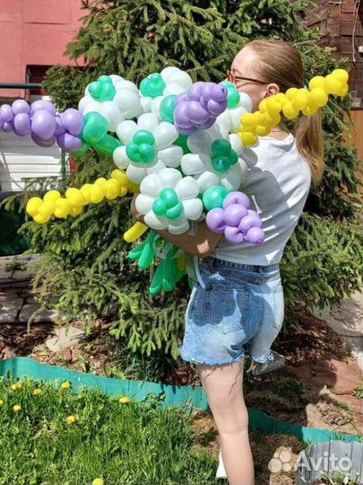 Воздушные шары и Поздравление от Мишки Fox&Ballons