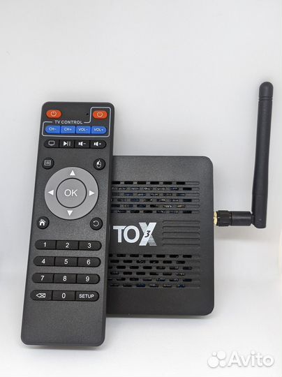 TV BOX приставка TOX 3 + Настройка + Аэромышь
