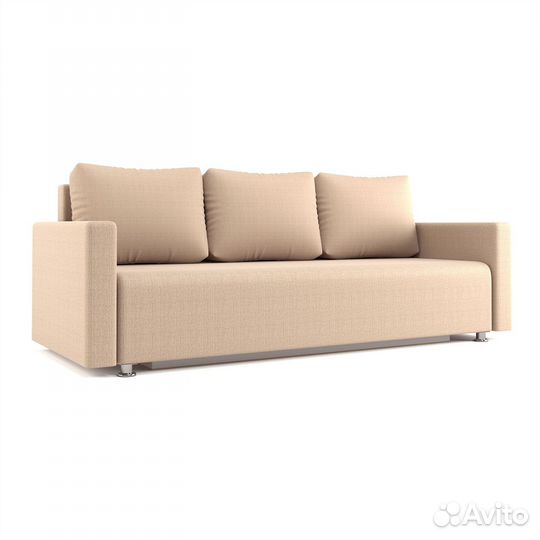 Диван кровать прямой Beneli олимп раскладной, беже