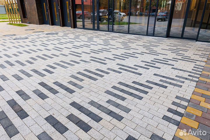 Тротуарная плитка, брусчатка Кирпич 200х100х80 мм