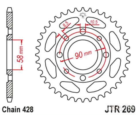 Звезда ведомая JTR269 51