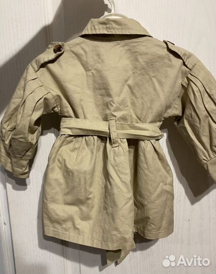 Плащ тренч для девочки 80-86