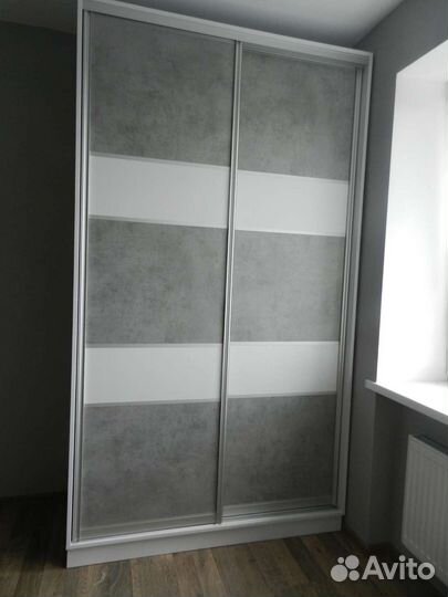 Дверь. Сдвижная перегородка. Лофт Бетон