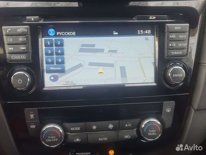 Магнитола ниссан х-трейл с рамкой и камерой