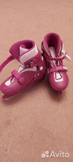 Коньки детские раздвижные р. 30-33
