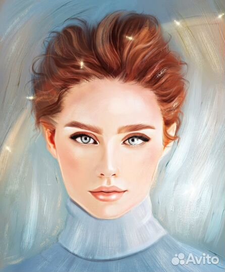 Портрет по фото на холсте под заказ