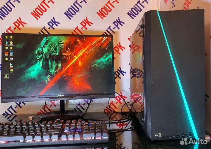 Игровой пк core i5 4570/Rx580/ssd диск 512