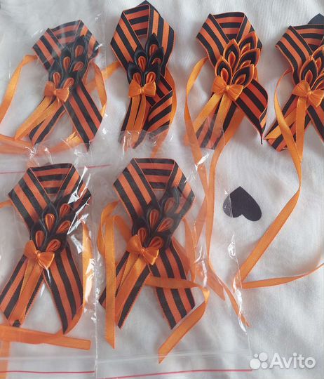 Георгиевская лента брошь, можно на машину