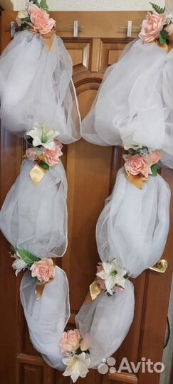 Украшение на машину свадебные