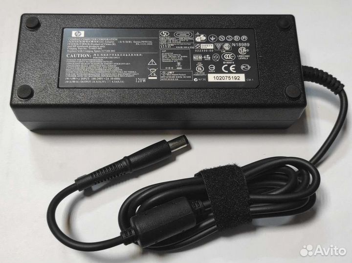 Блок питания для ноутбука HP 18.5V 6.5A 120W