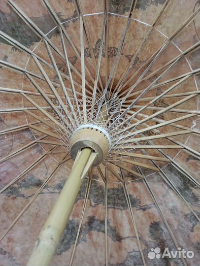 Зонтик восточный бумага ручная работа