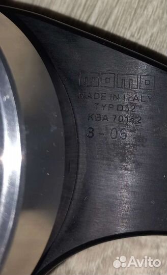 Руль momo JET 320MM black leather steering wheel