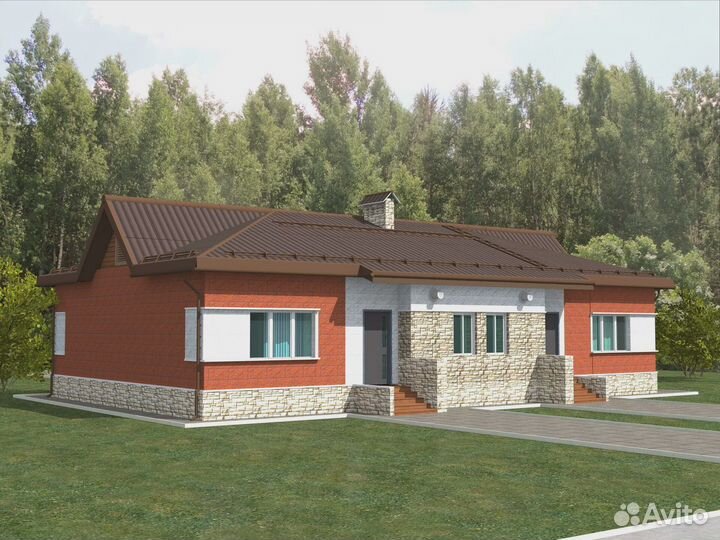 Домокомплект 153,8 кв.м из теплоэффективных блоков