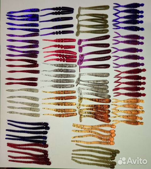 Набор 100 приманок для микроджига и мормышинга