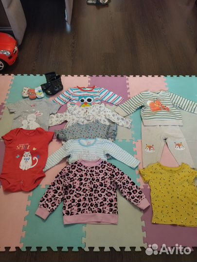 Вещи пакетом на девочку 80 86
