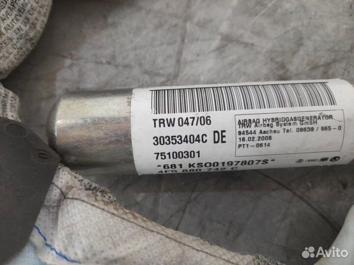 Подушка безопасности шторка Прав. Audi A6 C6