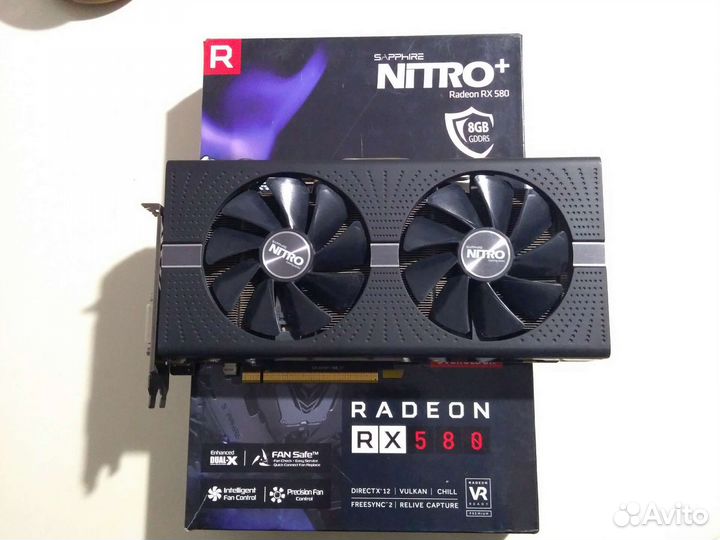 Sapphire rx 580 nitro + 8gb