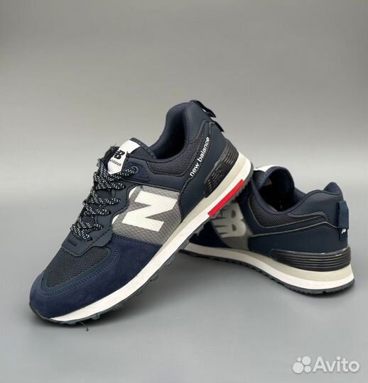 Кроссовки мужские New balance летние темно синие