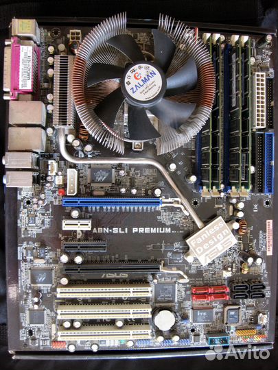 Комплект на Asus A8N Socket 939 + 6 процессоров