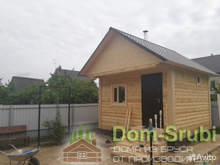 Заволжск. Хорошая надёжная Баня из бруса Б-2 (4х4)
