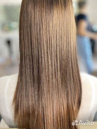 Кератиновое выпрямление волос
