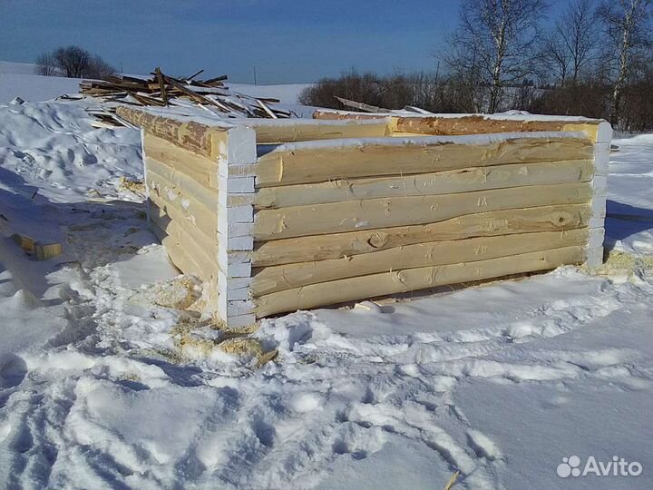 Готовая баня из сруба