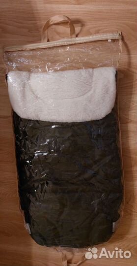 Меховой конверт в коляску овчина
