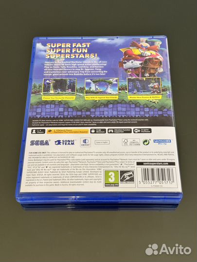 Sonic superstars ps5 диск