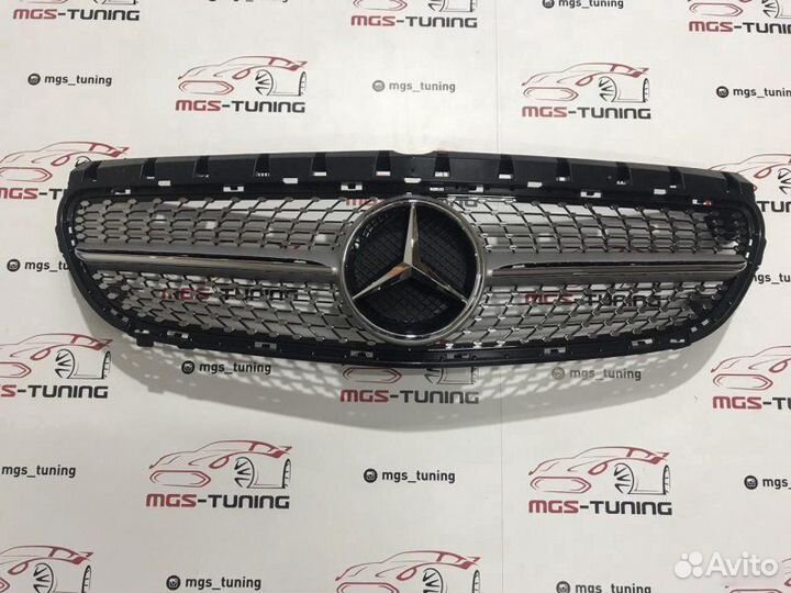 Решетка Mercedes B-Class w246 Diamond Silver Х/З