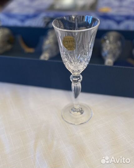 Хрустальные рюмки Италия новые Melody