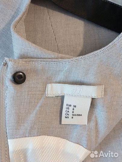 Новое серое платье футляр H&M