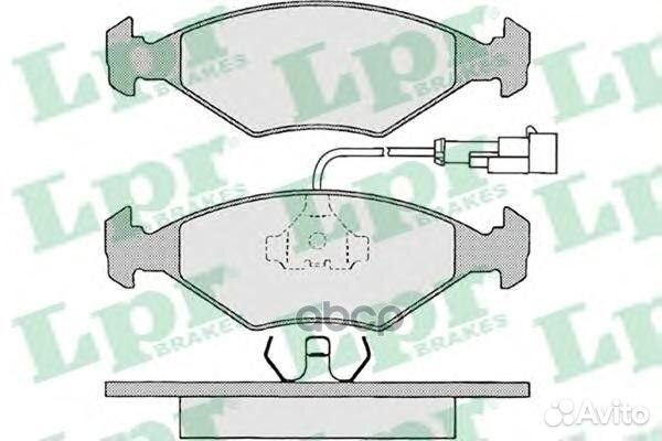 Колодки тормозные fiat albea/palio 96- передние