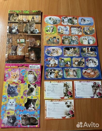 Набор наклеек Кошки