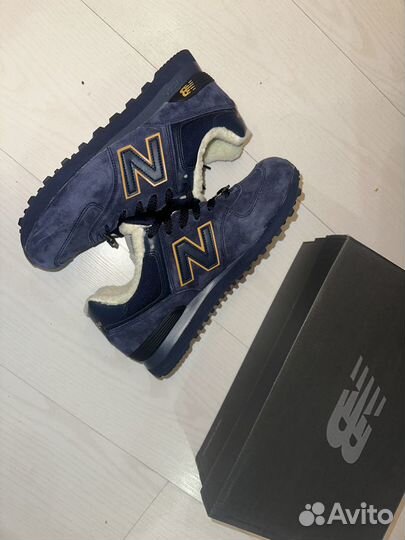 New Balance 574 зимние с мехом