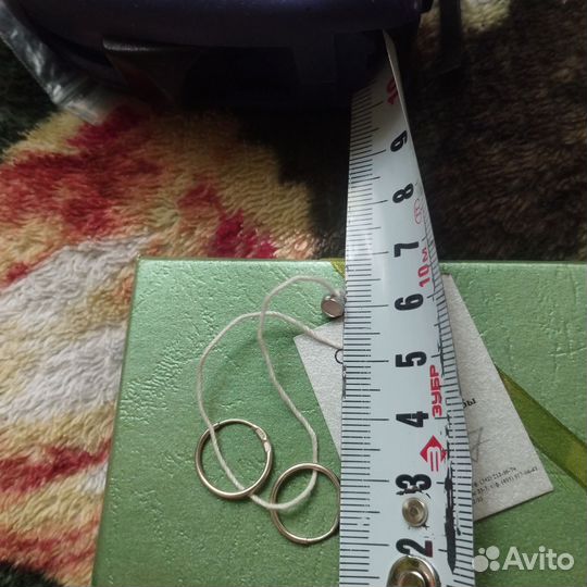 Серьги серебро 925 пробы кольца