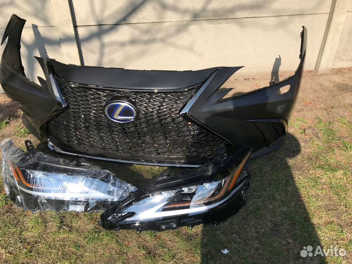 Lexus es бампер f - sport переднего капот full све