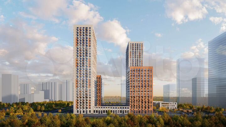 Квартира-студия, 21,8 м², 30/33 эт.