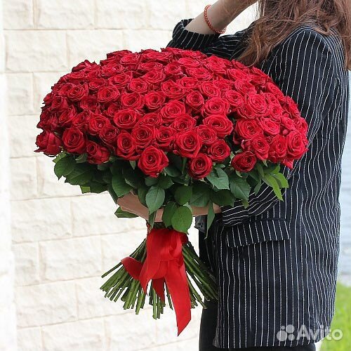 101 роза 60 см Россия