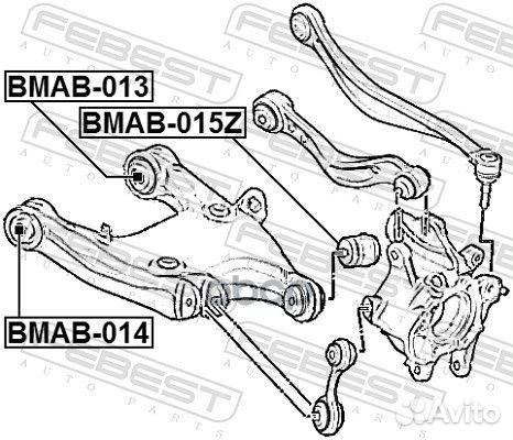 Сайлентблок рычага BMW 5(F10) /7(F01) зад.подв