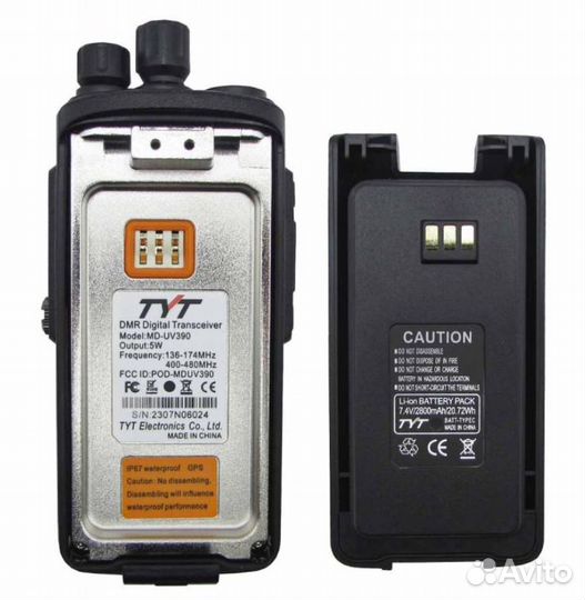 Цифровая рация TYT MD-UV390 DMR GPS type-C GPS мод