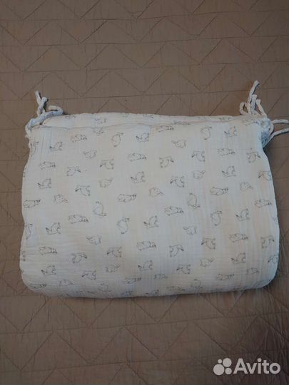 Бортики в кроватку La Redoute из газовой ткани