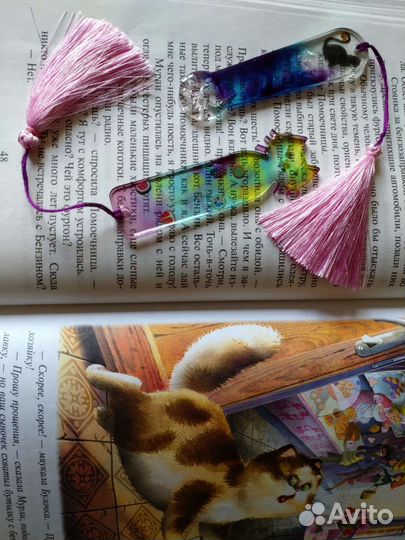 Закладки для книг из эпоксидной смолы