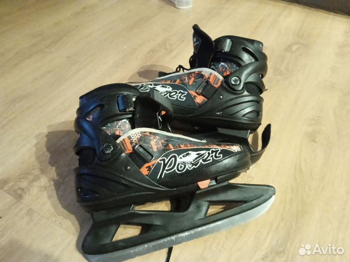 Коньки хоккейные раздвижные бу