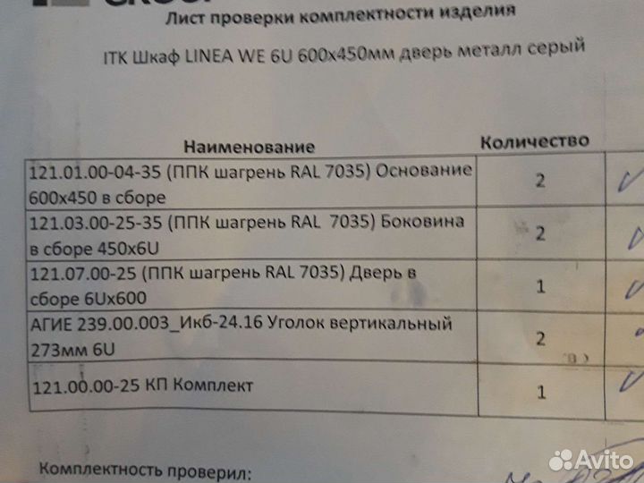 Серверный шкаф.itk шкаф linea we 6u 600x450